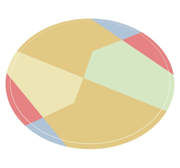 乙烯基地毯几何角彩块 - TenStickers