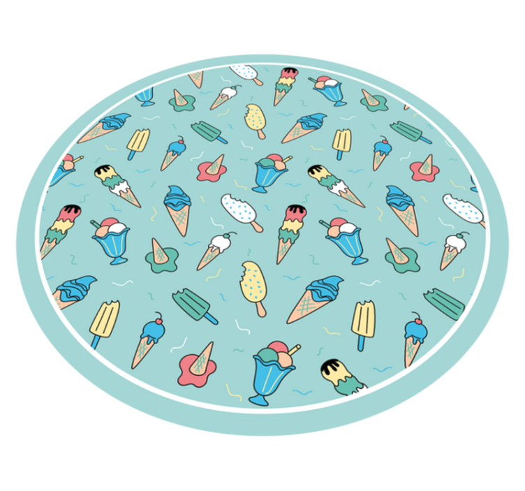 乙烯基地毯带来冰爽美味乐趣 - TenStickers