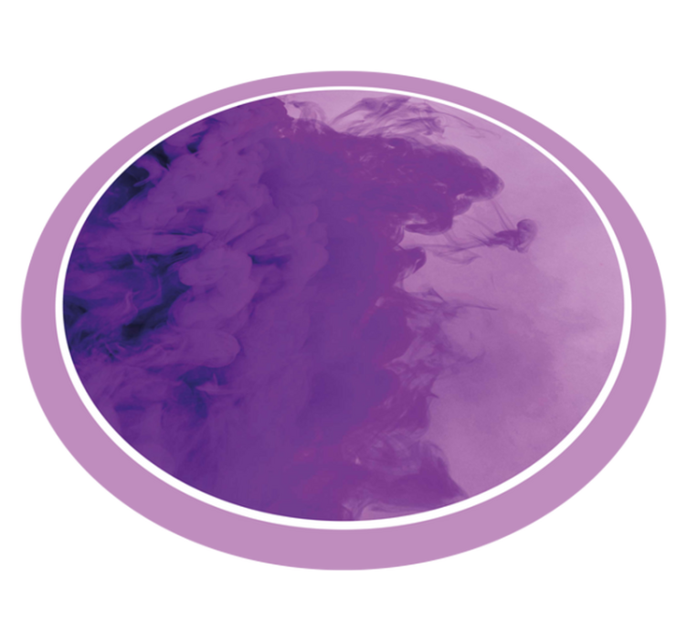 圆形乙烯基地毯紫色漩涡抽象图案 - TenStickers