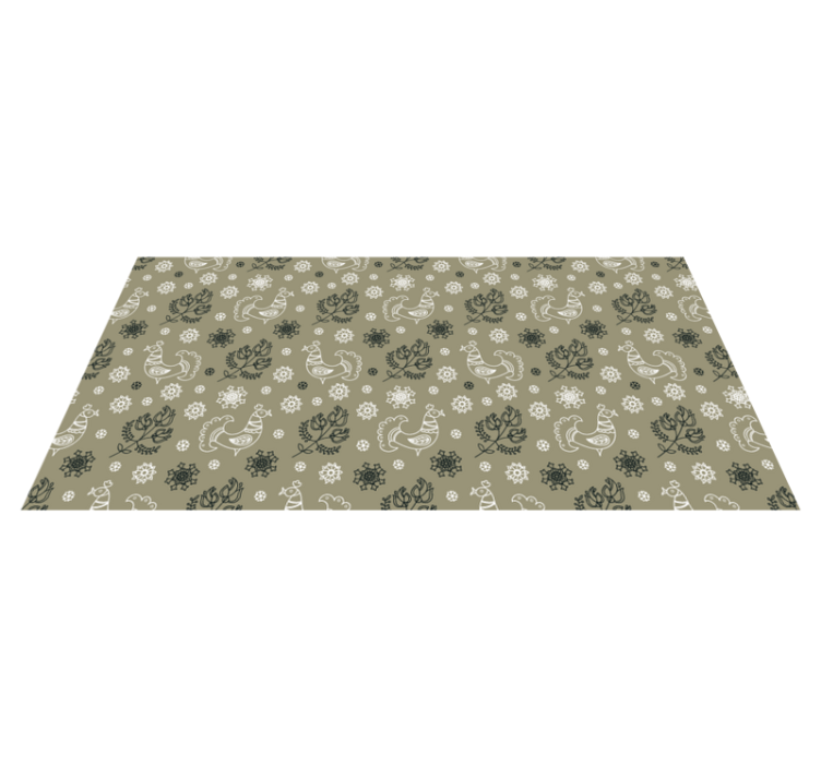 乙烯基地毯名称迷人的动物图案 - TenStickers