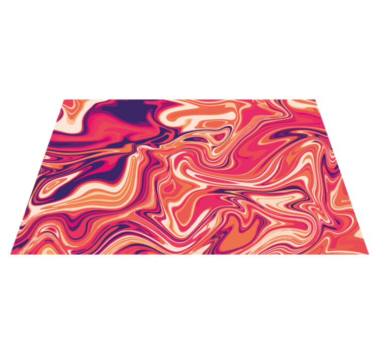 乙烯基地毯生动旋转图案 - TenStickers