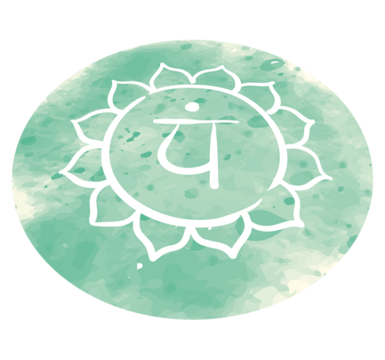 乙烯基地毯与莲花脉轮符号设计 - TenStickers
