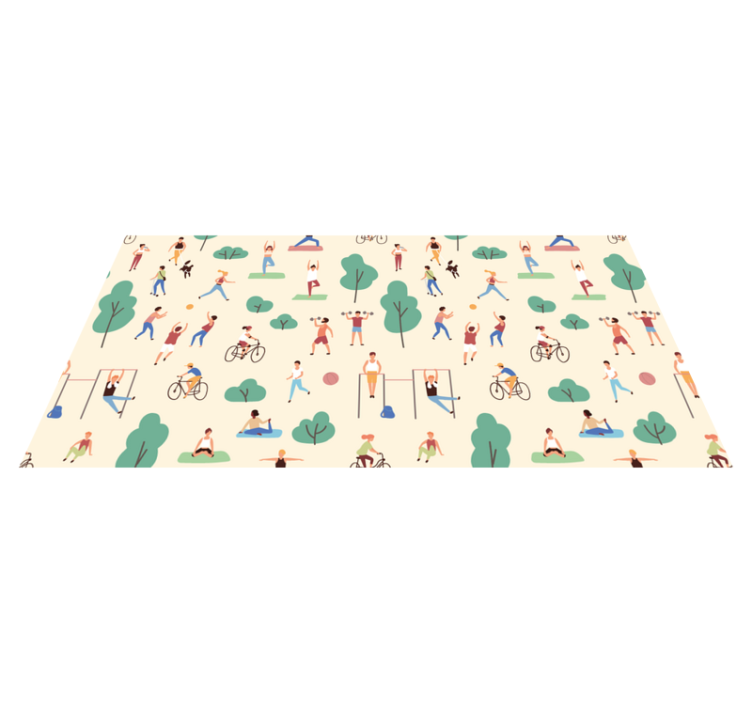乙烯基地毯适合活跃游戏场景 - TenStickers