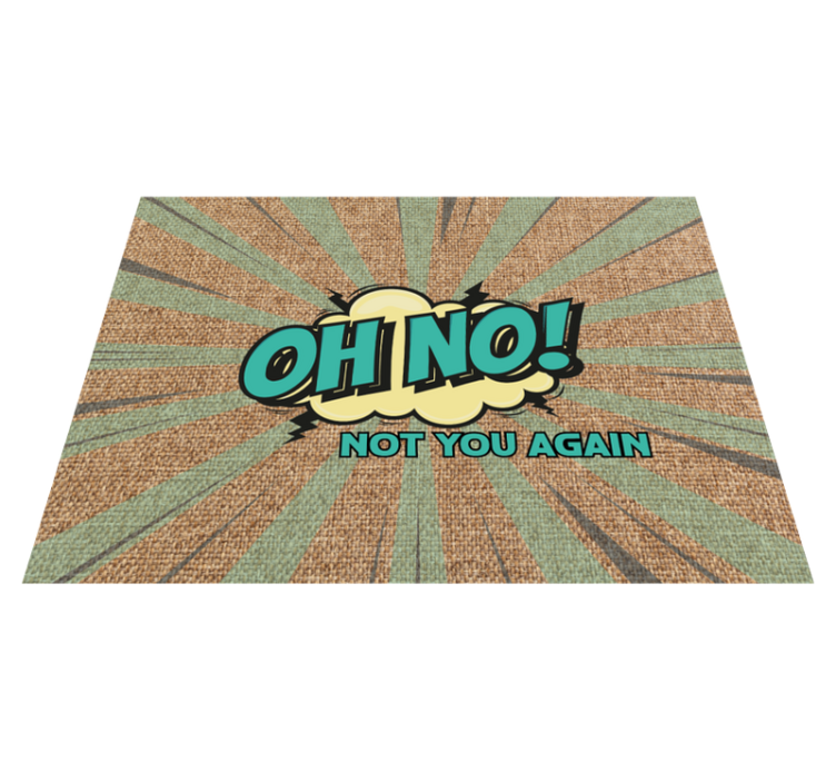 乙烯基地毯与短语再来一次真糟糕 - TenStickers