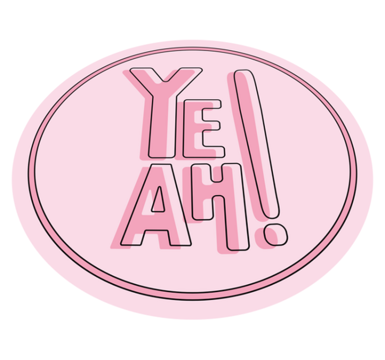 乙烯基地毯与短语 表达性文本主题 - TenStickers