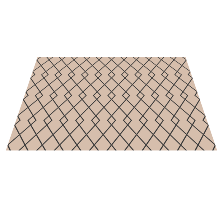 乙烯基地毯几何 优雅的钻石图案 - TenStickers