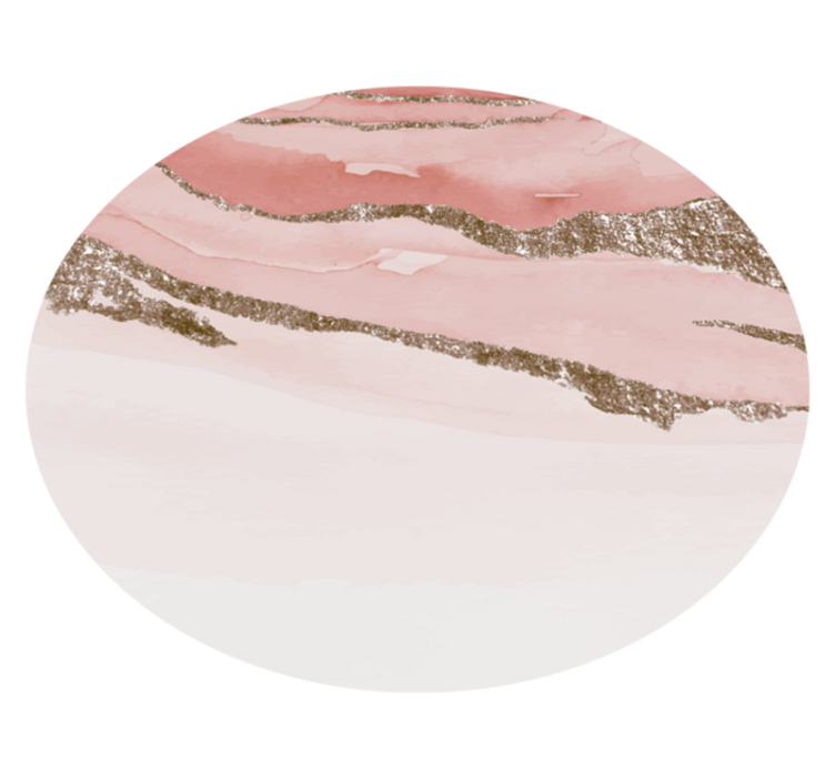 圆形乙烯基地毯 抽象纹理圆形设计 - TenStickers