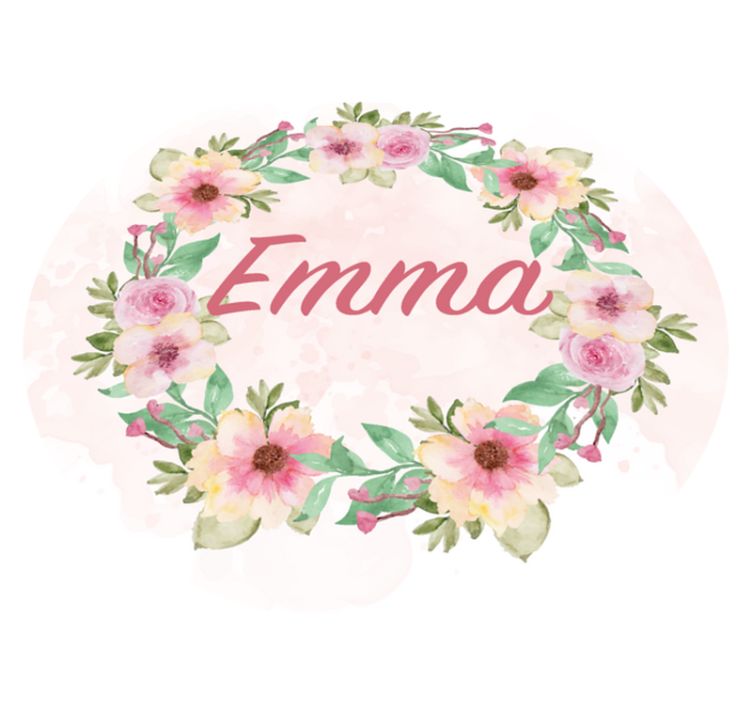 乙烯基地毯名称 花冠 - TenStickers