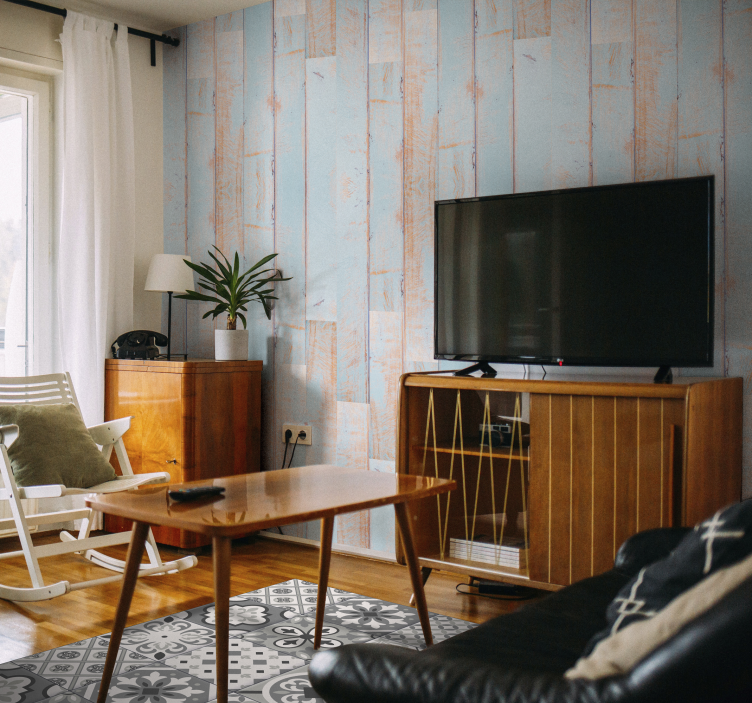 平铺瓷砖效果灰色瓷砖地毯 - TenStickers