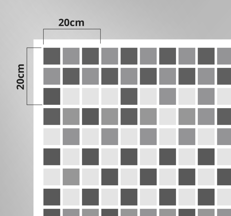 乙烯基地毯浴室灰色调 - TenStickers