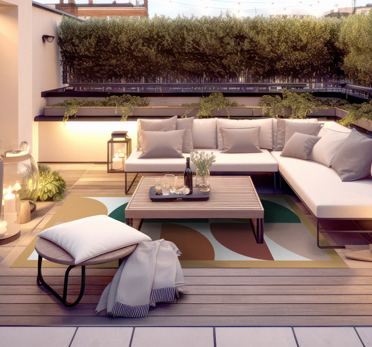 乙烯基地毯适用于角度抽象片段 - TenStickers