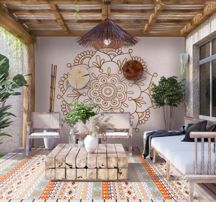 民族乙烯基地毯 波西米亚风格图案波希米亚式样式 - TenStickers