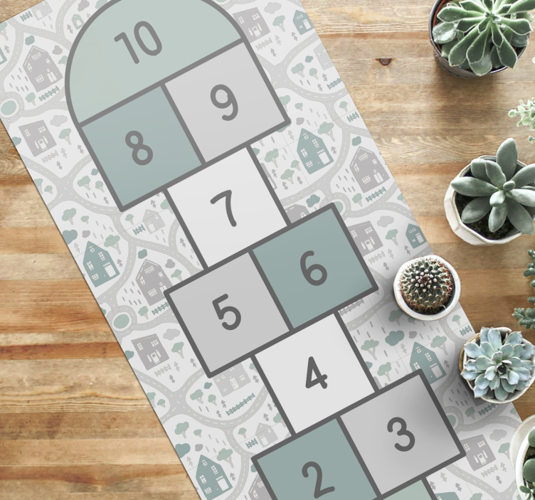 乙烯基地毯游戏适合跳房子游乐区 - TenStickers