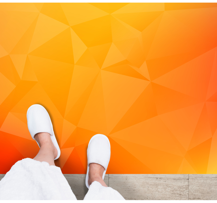 乙烯基地毯客厅 几何梯度效果 - TenStickers