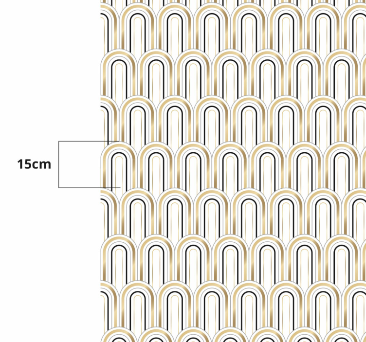 乙烯基地毯几何 拱形图案设计 - TenStickers