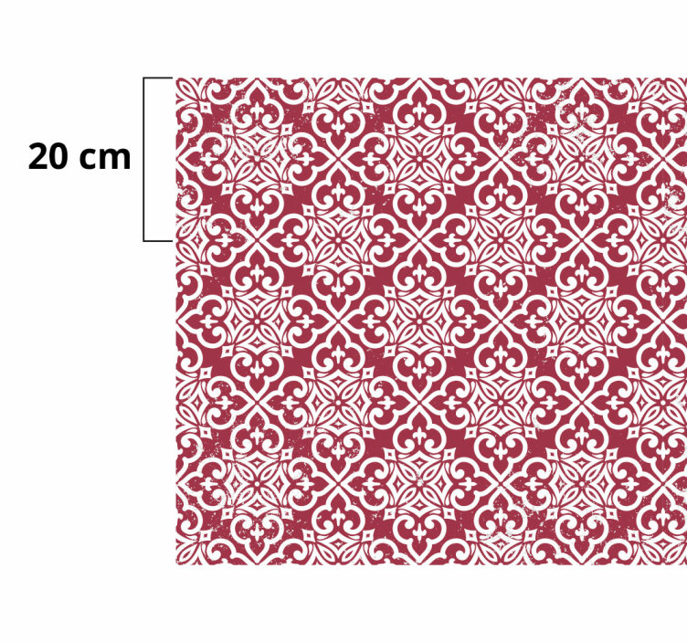 乙烯基地毯 复杂的曼陀罗图案 - TenStickers