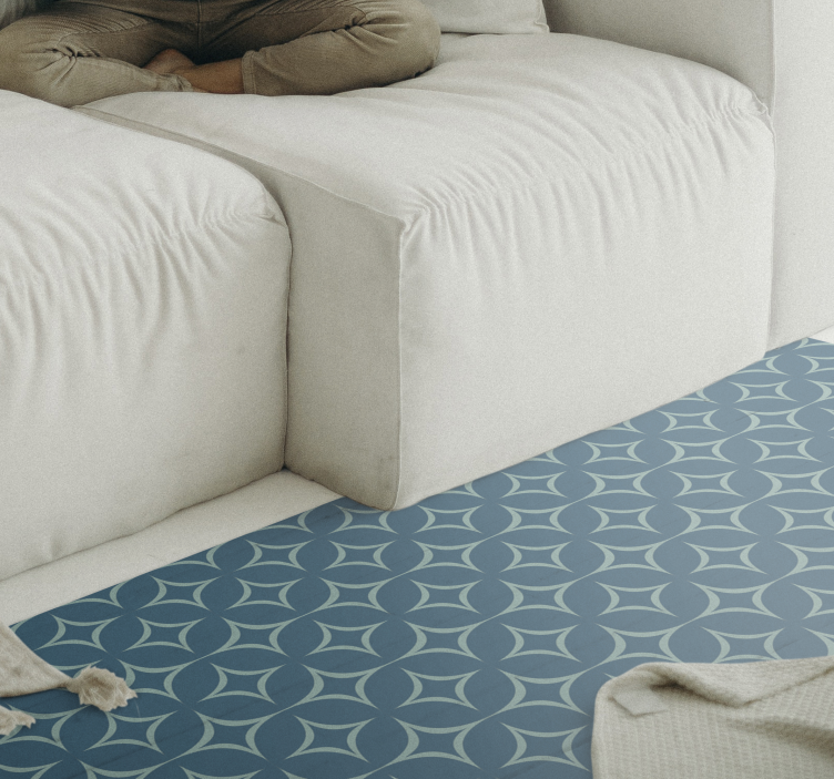 70年代绿松石复古地毯 - TenStickers