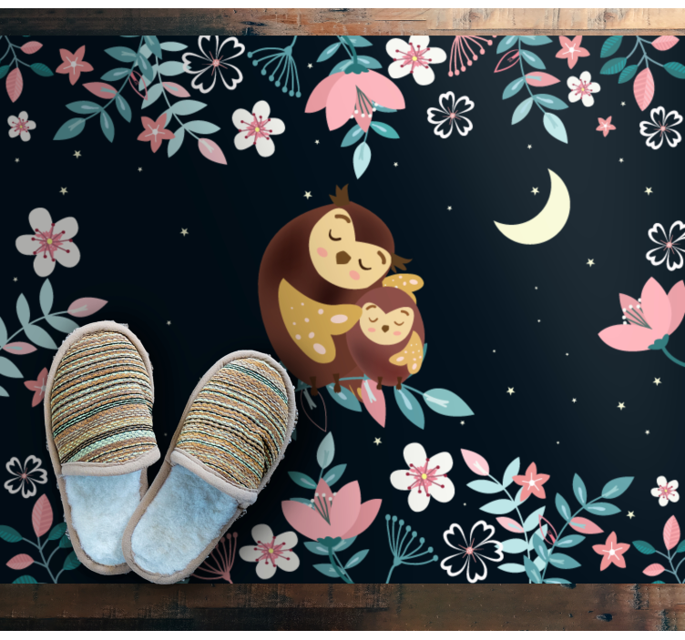 乙烯基地毯动物母猫爱 - TenStickers