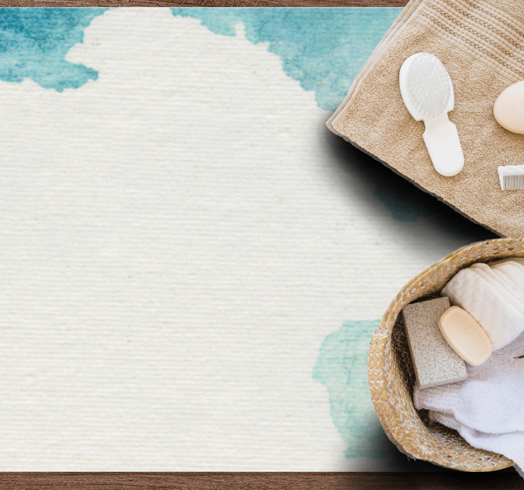 乙烯基地毯浴室温和水波效果 - TenStickers