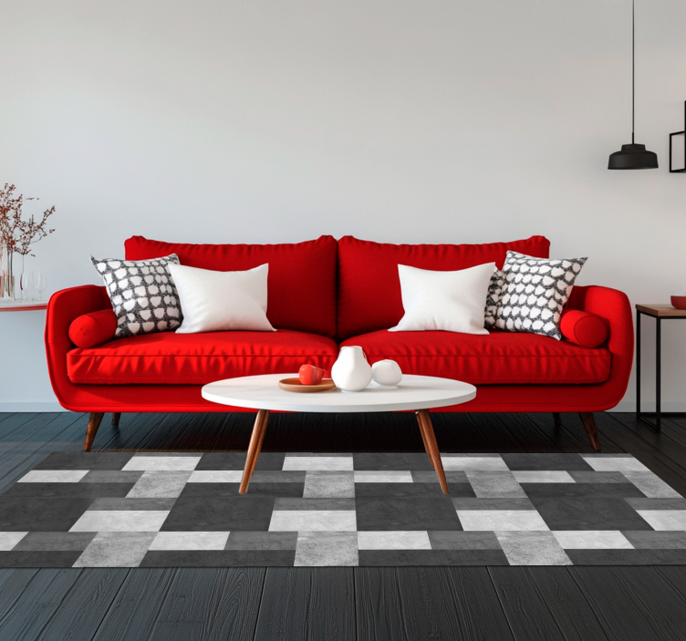 乙烯基地毯黑色现代风格设计 - TenStickers