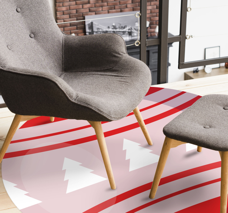 乙烯基地毯圣诞 节日树图案 - TenStickers