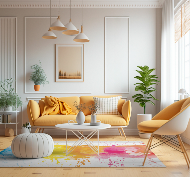 乙烯基地毯 彩色溅斑表面 - TenStickers