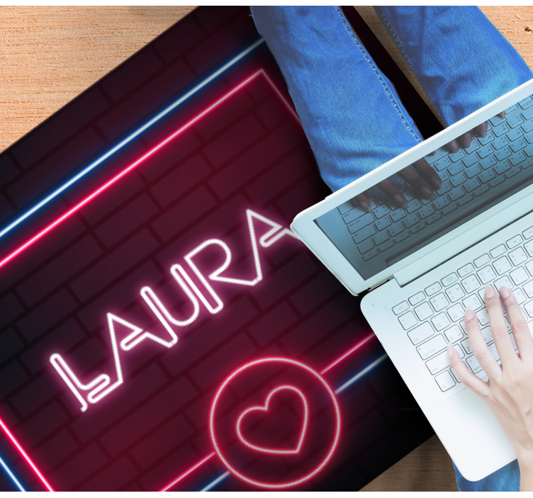 乙烯基地毯名称霓虹灯爱 - TenStickers