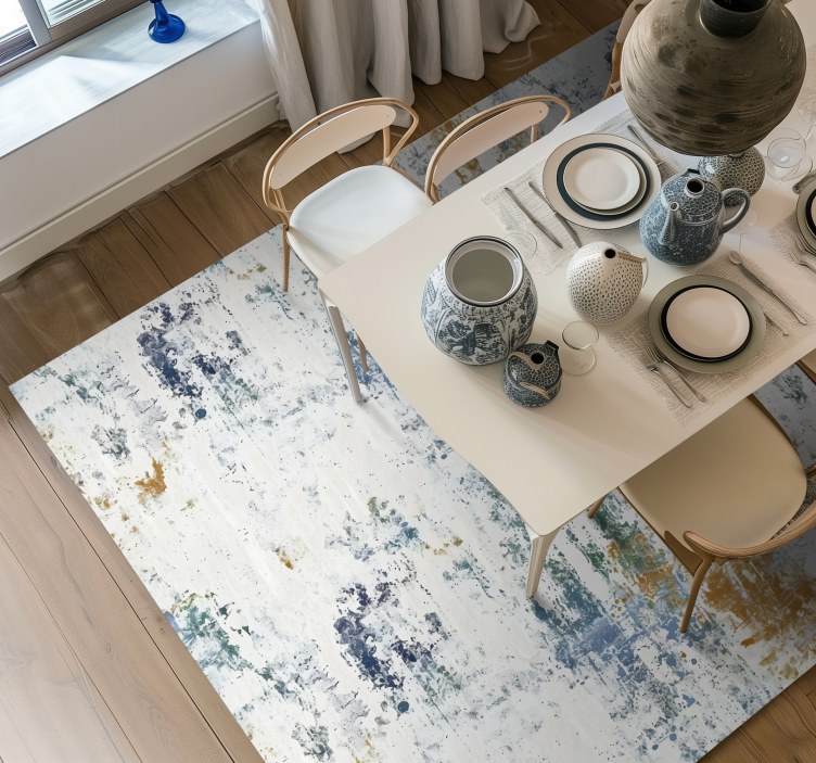 乙烯基地毯饭厅 抽象纹理设计 - TenStickers