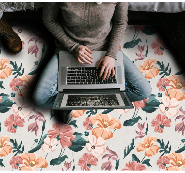 乙烯基花草地毯带来植物的喜悦 - TenStickers