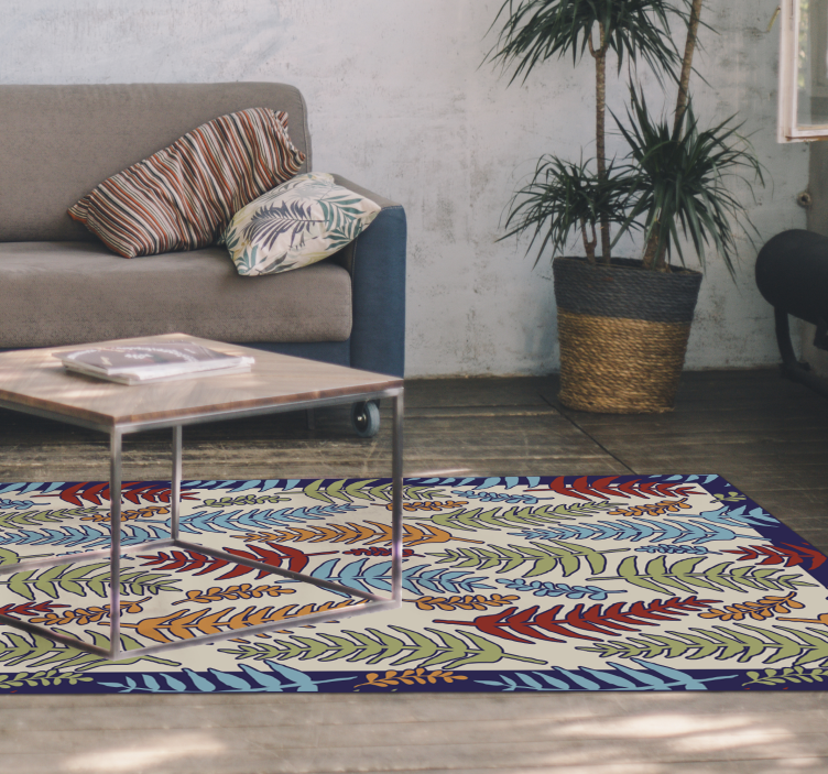 乙烯基花草地毯 植物条纹 - TenStickers