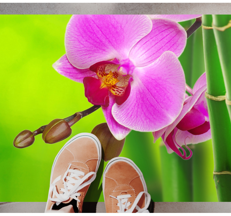 乙烯基花草地毯兰花盛开之悦 - TenStickers