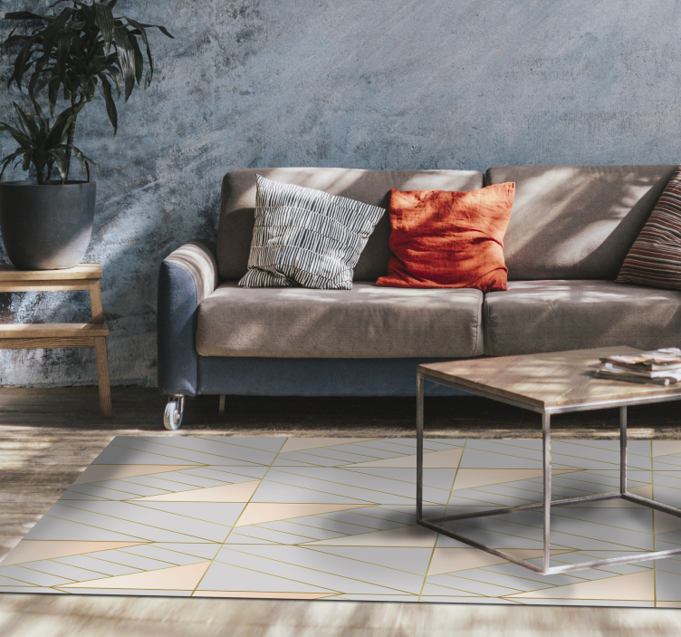 乙烯基地毯几何 几何图案 - TenStickers