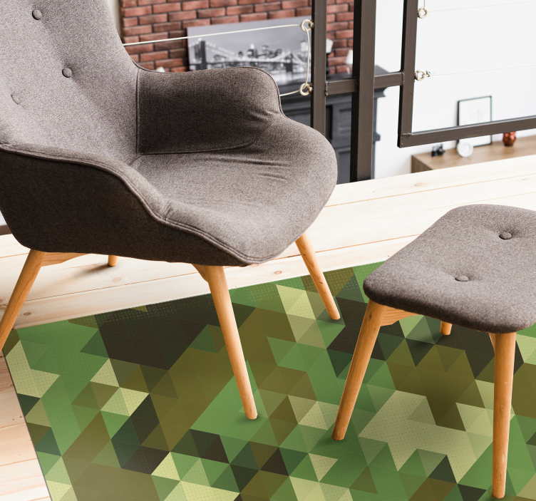 乙烯基地毯几何 几何迷彩 - TenStickers