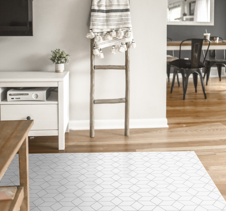 乙烯基地毯几何 几何立方体错觉 - TenStickers