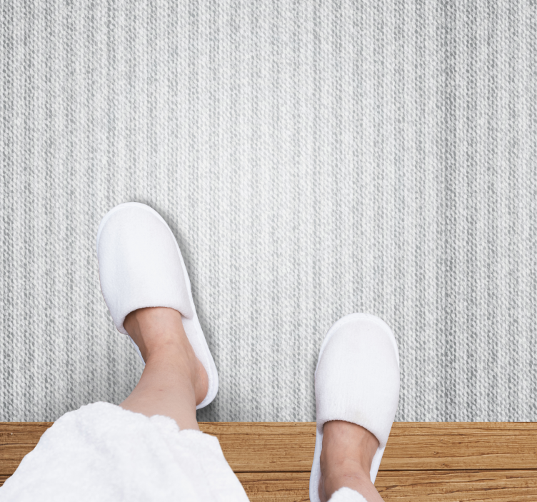 灰色的绳索纹理地毯 - TenStickers