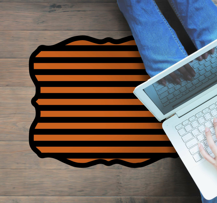 乙烯基地毯万圣节 万圣节条纹 - TenStickers