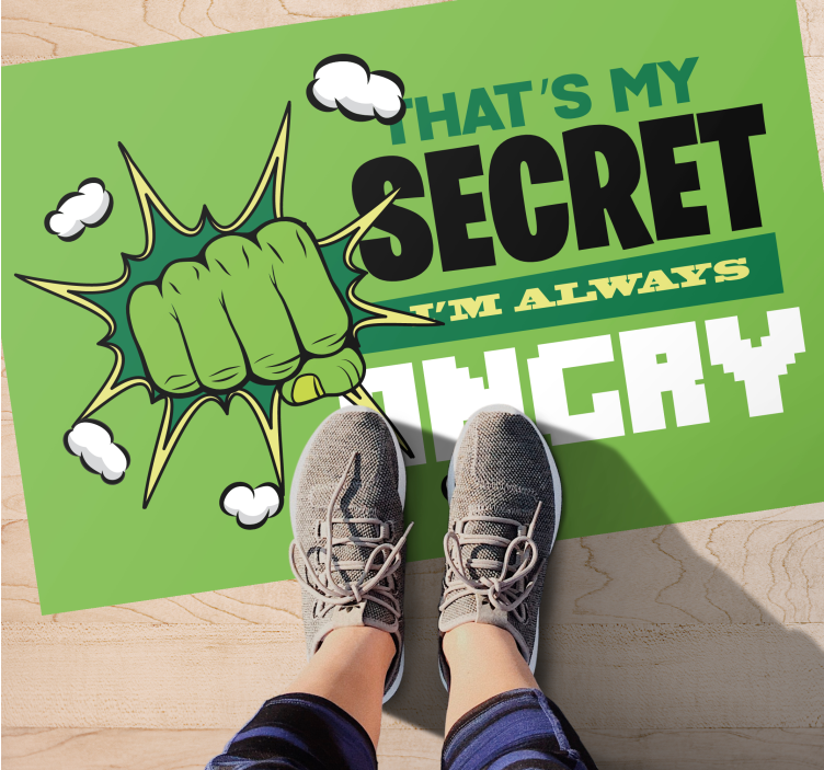 我总是很生气孩子们的地毯 - TenStickers