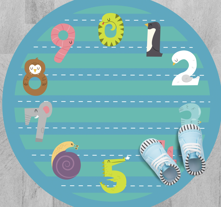 乙烯基地毯 儿童 环形赛道 - TenStickers