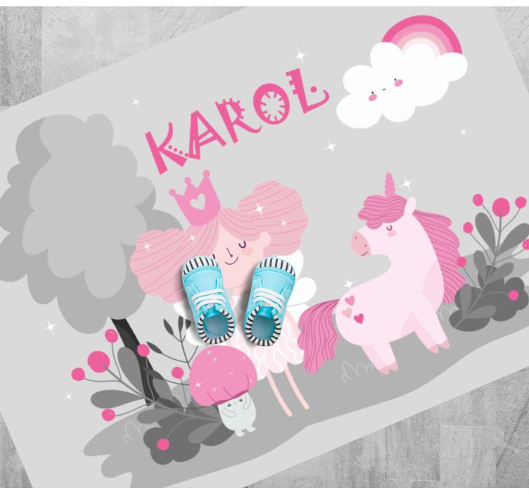 乙烯基地毯 童话场景定制名字 - TenStickers