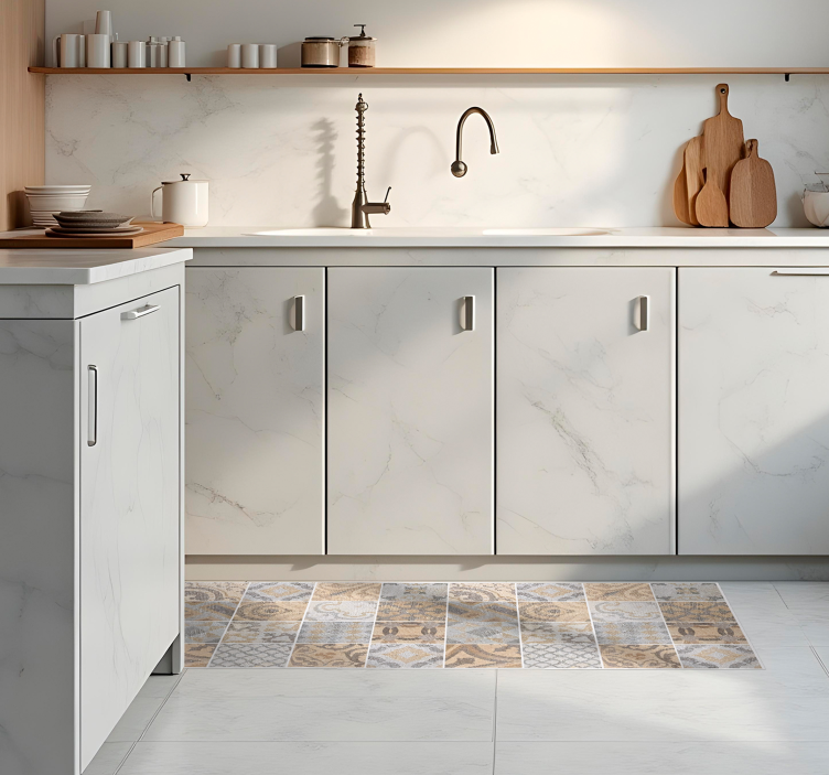 乙烯基厨房地毯 arancioni水泥 - TenStickers