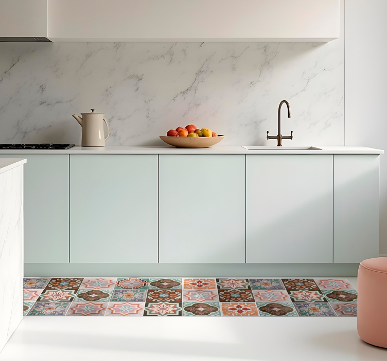 乙烯基厨房地毯 西西里岛皮亚斯特里尼 - TenStickers