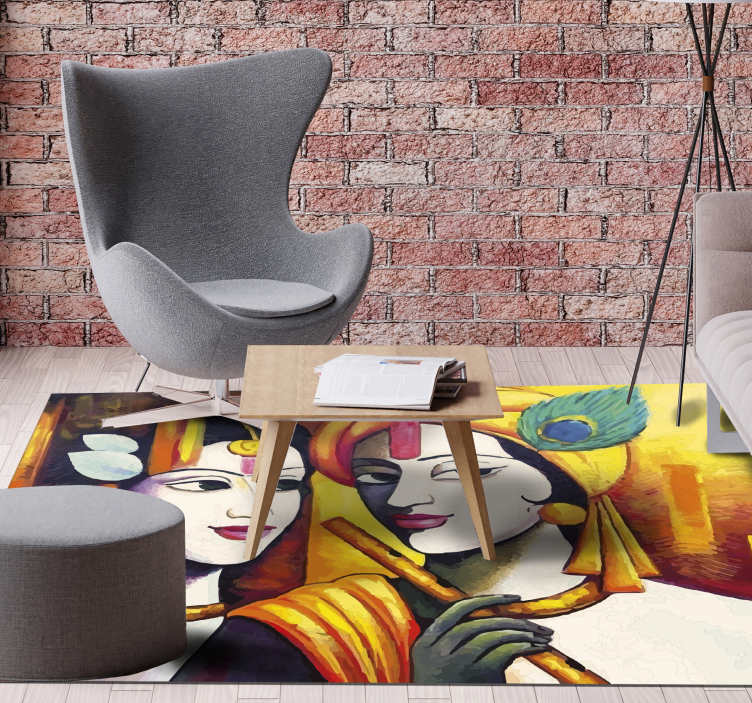 乙烯基地毯客厅文化精髓 - TenStickers