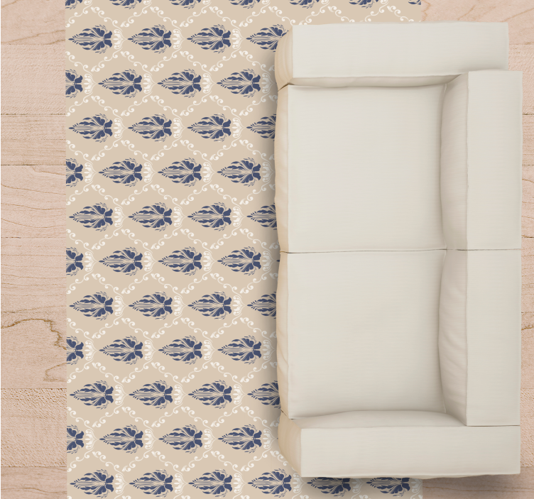 乙烯基地毯客厅精美花卉图案 - TenStickers