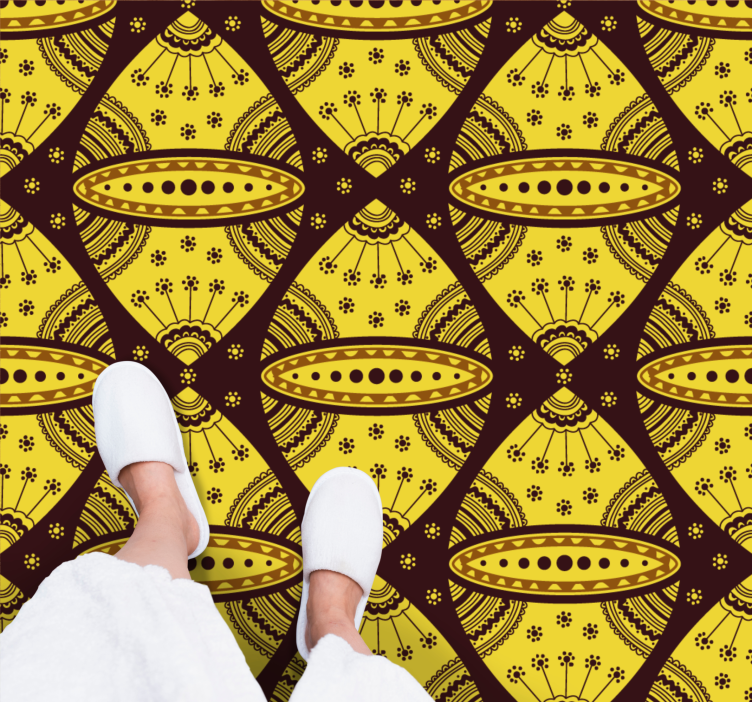 乙烯基地毯 曼陀罗启发的对称性 - TenStickers