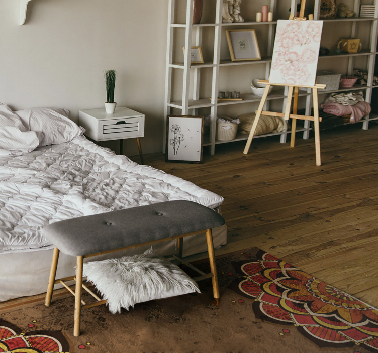 乙烯基地毯 曼陀罗装饰 - TenStickers