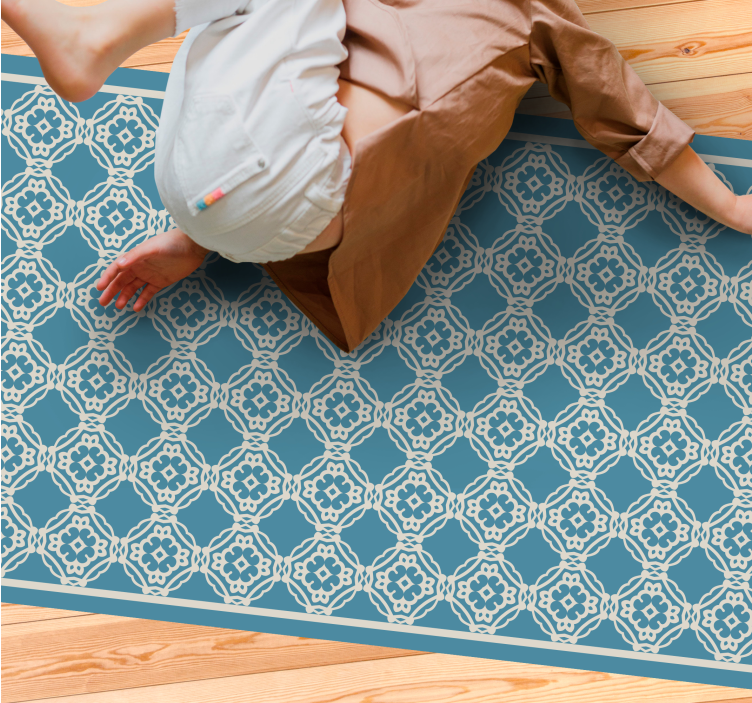 乙烯基地毯镶嵌优雅蓝色组合 - TenStickers