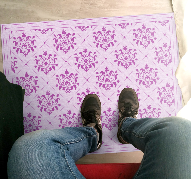 乙烯基复古地毯 华丽的锦缎图案 - TenStickers