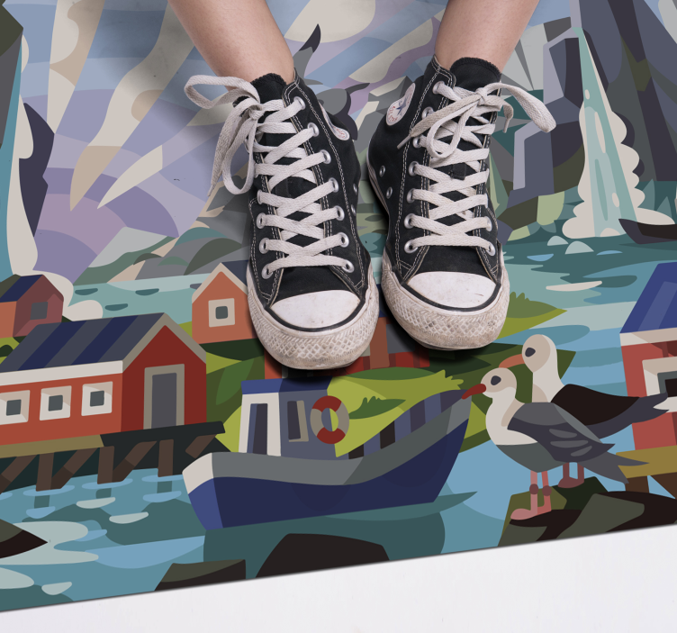 乙烯基地毯特性适用于挪威海岸 - TenStickers