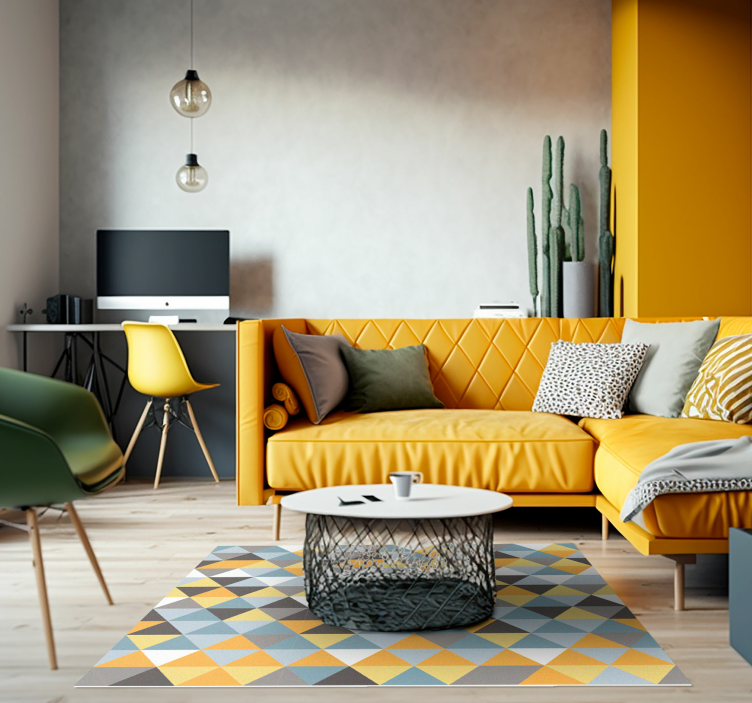 梦幻般的柔和色彩北欧风格乙烯基地毯 - TenStickers