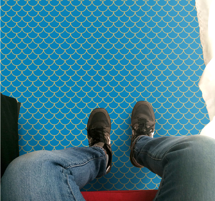 乙烯基地毯道路波浪水纹设计 - TenStickers